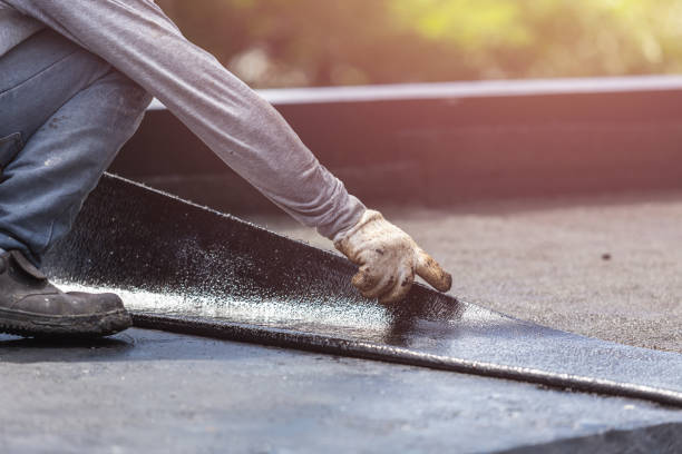 Professional Waterproofing technician working in Woodville, VA